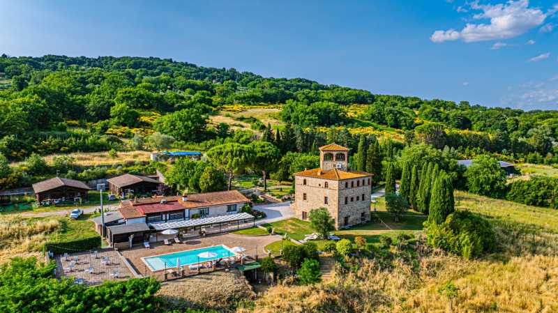 Un petit château médiéval à Terni.